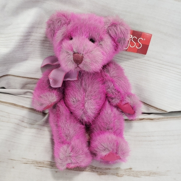 Russ Luv Ums Pink Purple Ombre Teddy Bear Plush Stuffed Toy 8 Inch 2001 - Picture 1 of 9